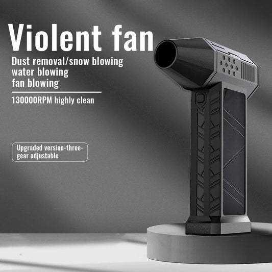 130000RPM Turbofan High Power Jet Fan Brushless Motor Variable Speed Dust Blower Cleaning Tool Air Duster Air Blower Handheld